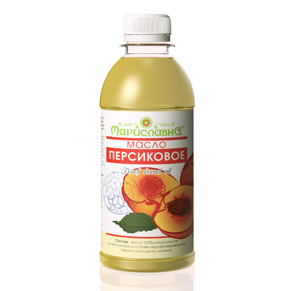 Персиковое масло пищевое, нерафинированное Мариславна