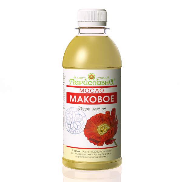 Маковое масло пищевое, нерафинированное Мариславна
