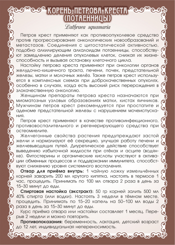 Петров крест (корень)