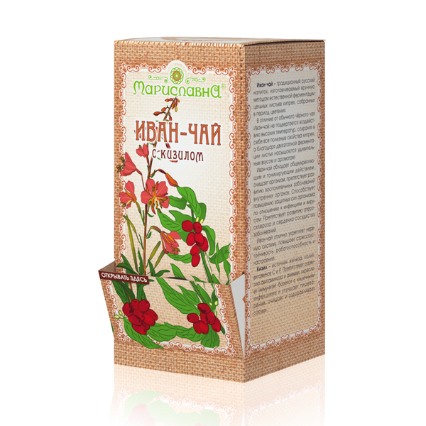 Иван-чай "С кизилом" в фильтр-пакетах Мариславна